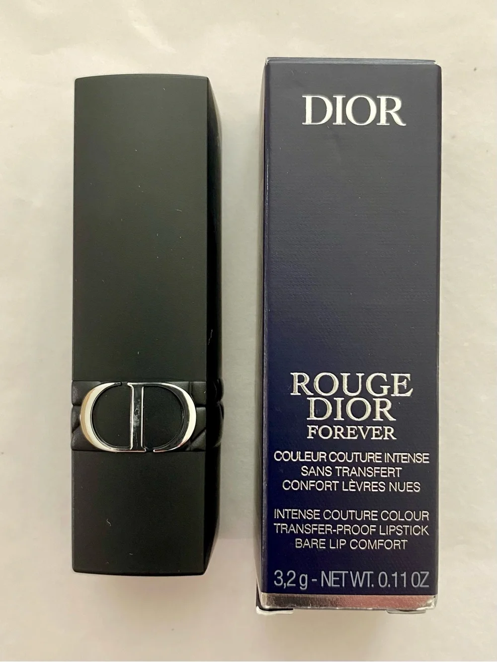 Dior Rouge Dior Forever Transfer-Proof Lipstick “Forever Nude Look” (& Extras) 🩷